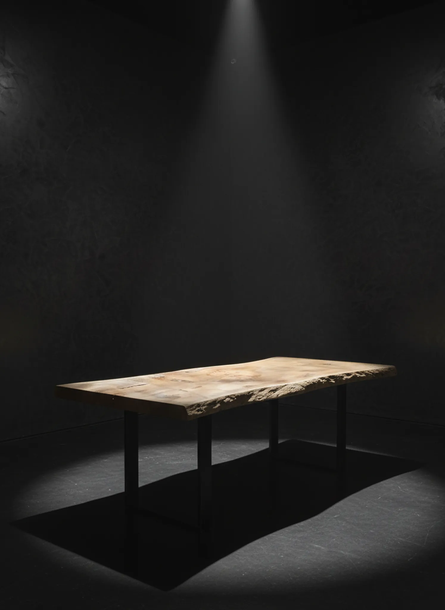 Natural live edge slab for bespoke furniture